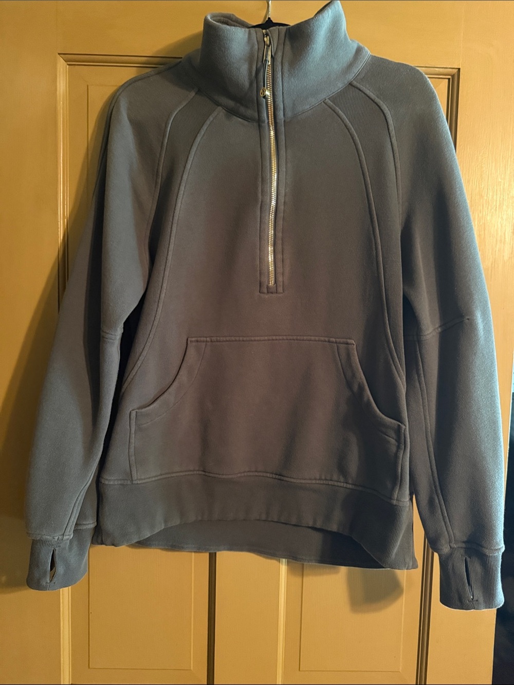 lululemon athletica Women's Half-Zip Pullover Hoodie in Charcoal